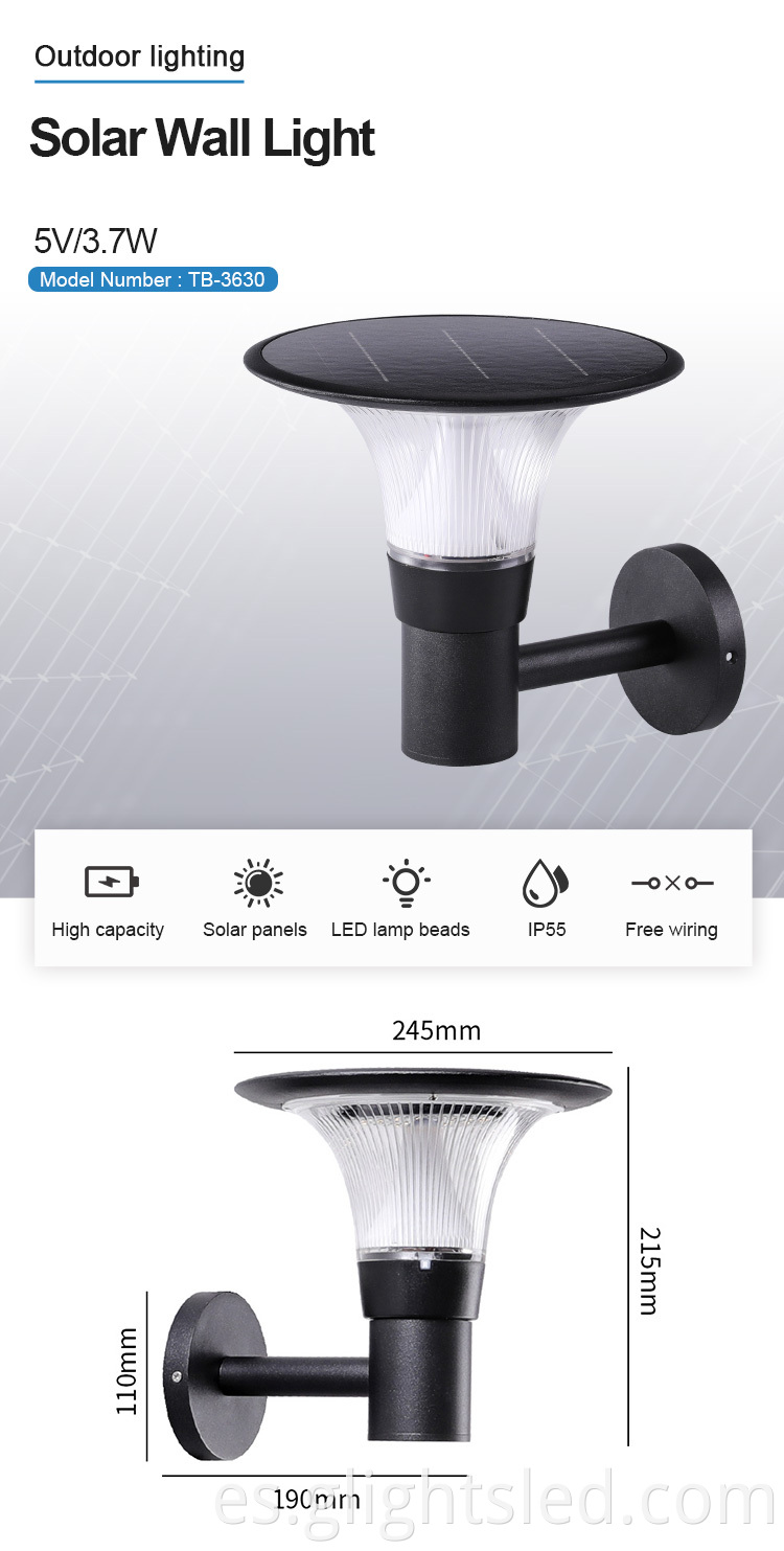 solar wall lamp